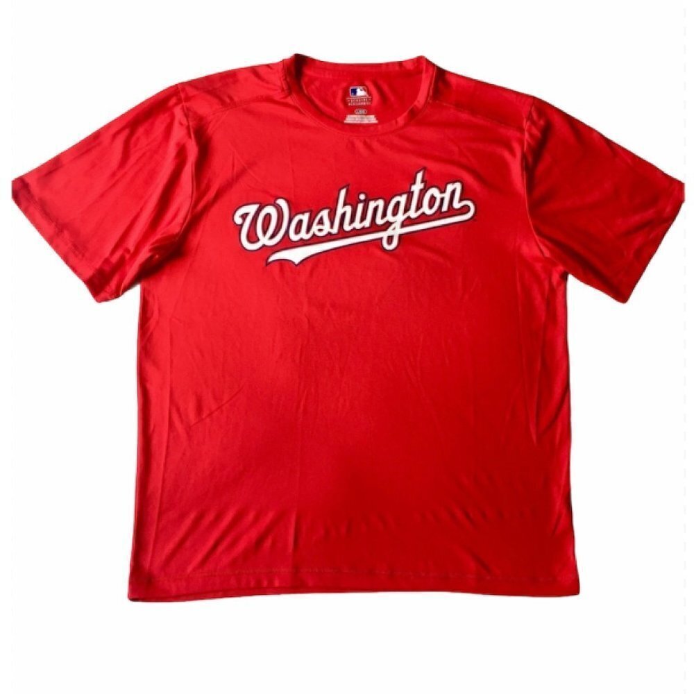 Washington Nationals Red MLB Dri-Fit T-Shirt Sz L